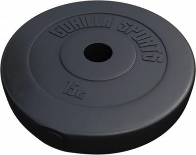 Gorilla Sports Halterschijf - Olympisch - Gewicht - 50 mm - Kunststof - 15 kg