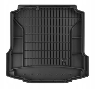 Premium Rubber Kofferbakmat met Organizer Functie – Geschikt voor SKODA Rapid Liftback 2012-2019 – Zonder zij-nissen – TPE Rubber – Hoge Rand 5 cm