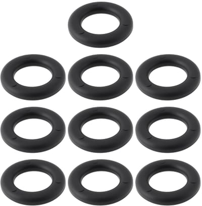 Dailygoods - Plastic O-Ringen voor Tent - 20x12mm - Sterk en Duurzaam - Zwart - Geschikt voor tenten en zeilen - 10 Stuks - Ideaal voor outdoor gebrui...
