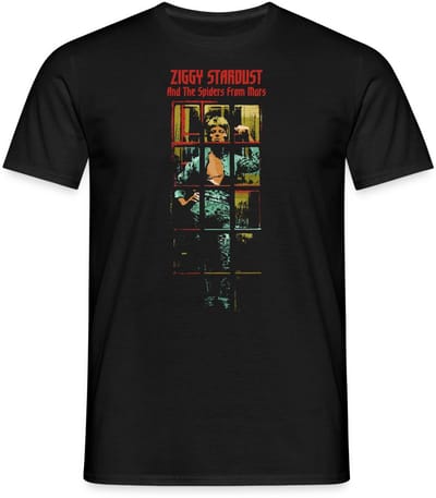 David Bowie Ziggy Stardust Album Cover T-Shirt Heren