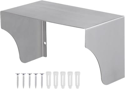 Deurbel Afdekking - Regenhoes - Apparaten Beschermen - Roestvrij Staal - 26x15x13 cm - Zilver