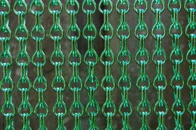 La Tenda Deurgordijn Kettinggordijn Alusax 5 120x230cm groen