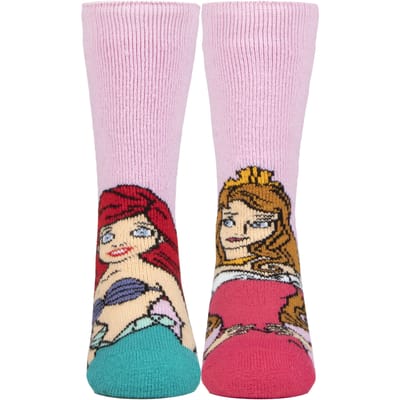Heat Holders Lite - Nieuwigheid Disney Prinses Sokken - Ariel & Princess
