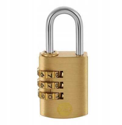 Yale Cijfer Kettingslot 3 Cijfers Staal 30mm - Ideaal voor stoffen
