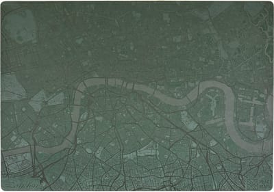 Place Maps Placemat Stadskaart Rotterdam - Kunstleer - Cacaobruin - 1 Stuk