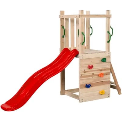 Swingking Speeltoren Mari Met Glijbaan Rood 74x245x168cm