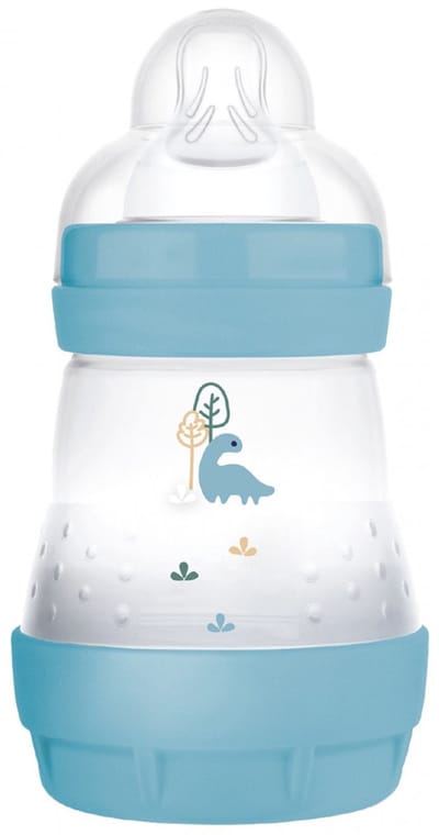 MAM Zuigfles Easy Start 160 ml 0 Maanden en + Langzame Toevoer 1 (Kleur : Blauwe Vos)