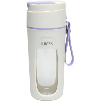 Oplaadbare USB Juicer Cup 8 Blades Mini 340 ml Juicer Machine Draagbare elektrische blenderfles paars