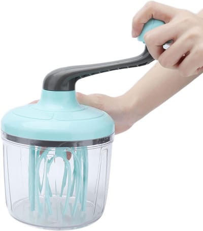 Handmixer - Keukenmixer Klopper - Snel Beslag Maken - Afneembare Handgreep - 12.5 cm Basis - Lichtgroen