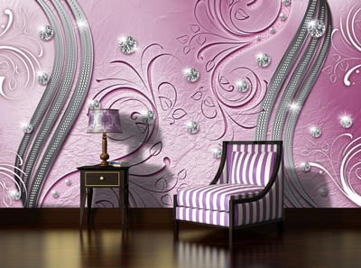 Pattern Abstract Ornament Leaves Photo Wallcovering