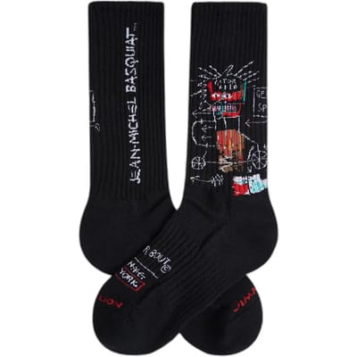 Jimmy Lion unisex sokken athletic basquiat gem spa zwart (Basquiat)