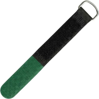 Kabelbinders zwart/groen | 800x38mm | normaal | Robuust metalen oogje, kabelklittenband kan meerdere keren worden hergebruikt | Eenvoudig kabelbeheer en -organisatie