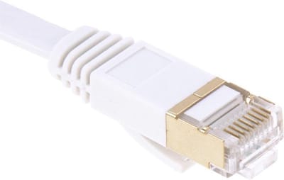 By Qubix internetkabel - 1m cat 7 Ethernet netwerk LAN kabel Gold plated (10000 Mbit/s) - Wit - UTP kabel - RJ45 - UTP kabel