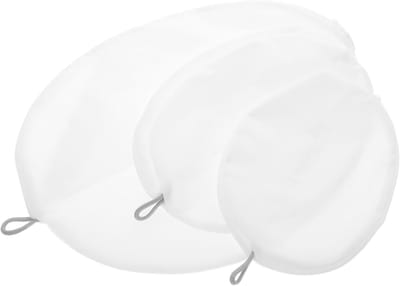 Waszakken Set - Netje Voor Wasgoed - Kleding Beschermen - Ritssluiting - 3 Stuks - Wit