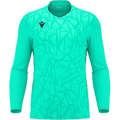 Macron Corvus Eco Keepershirt Lange Mouw Heren - Turkoois / Zwart | Maat: 3XL