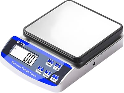 Dailygoods- Keukenweegschaal digitaal 15 kg - Precisie weegschaal - LCD-display - Tare functie - Geschikt voor keuken en winkel - Compact ontwerp - Digitale Weegschaal