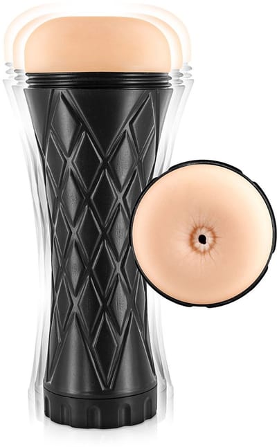 Real Body - Real Cup - Vibrerende Masturbator Cup - Anus - 7 standen