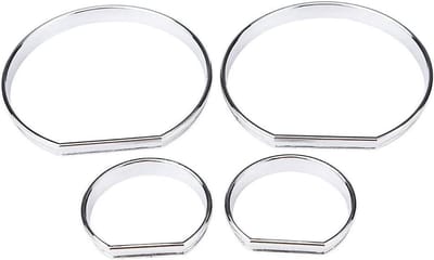Ronte - Dashboard Speedometer Gauge Decoratie Frame voor Auto - Set van 4 - E46 Accessoires - Stijlvolle Wijzerplaat Ringen Trim