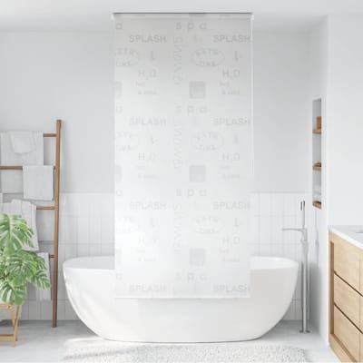 vidaXL - Rolgordijn - voor - douche - 80x240 - cm - splash