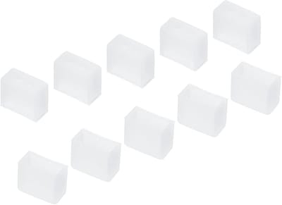 60 Stuks Silicone Stopper voor LED Tube Strips - Waterdichte Eindkap met 2 Gaten voor Thuis en Kantoor (Wit, Geschikt voor 3528/2835/3014 8mm Breed)