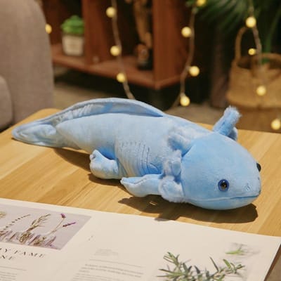 Axolotl Knuffel Knuffeldier Cadeaus Voor Kinderen Wild Onez Zeeleven Dieren Salamander Axolotl Knuffelspeeltje Enorme Knuffel Axolotl 45cm gray