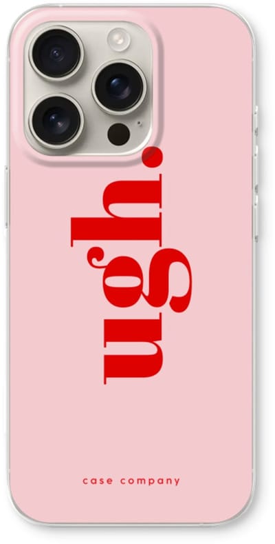Case Company® - Hoesje geschikt voor iPhone 16 Pro hoesje - Ugh - Soft Cover Telefoonhoesje - Bescherming aan alle Kanten en Schermrand