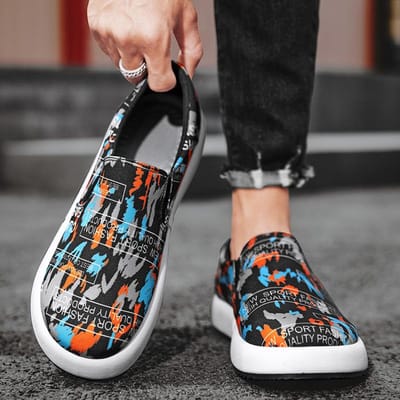 Mocassins en toile pour hommes, chaussures décontractées, à enfiler, mode printemps-automne, respirantes, confortables, de qualité supérieure, chaussures d'extérieur 41 gray