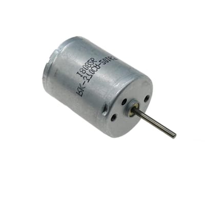 Kleine Elektromotor - Mini Motor - Modelbouw Projecten - Hoge Snelheid - 24mm Diameter - Zilverkleurig
