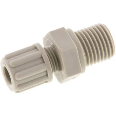 6x4mm & G1/4'' Pp Rechte Knelfitting Buitendraad 10bar [2 Stuks]