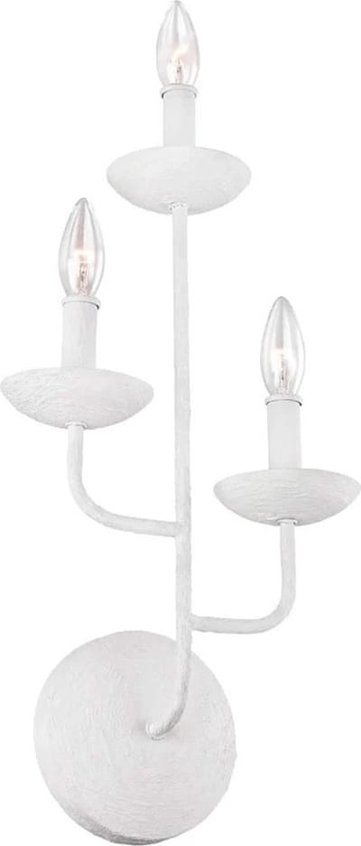 Feiss LED Wandlamp Annie | 3X E14 Max 40W | Textured Plaster White