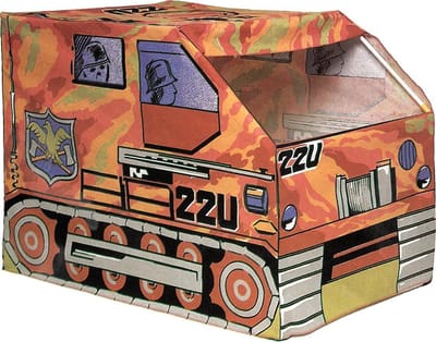 Speeltent pantserwagen/tank - 120 x 100 x 80 cm
