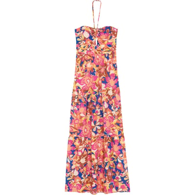 BA&SH Robe Safia Rose Größe: XS | Maxikleider Outlet | Damen | Rosa