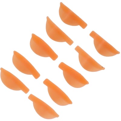 5 Paar Wimperpermanent Pads Herbruikbare Zachte Oranje Siliconen Wimperpermanent Staven voor Schoonheidsmake-up beige