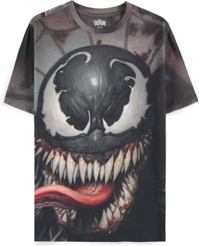 Marvel Venom - Venom Digital Printed Heren Tshirt - S - Grijs