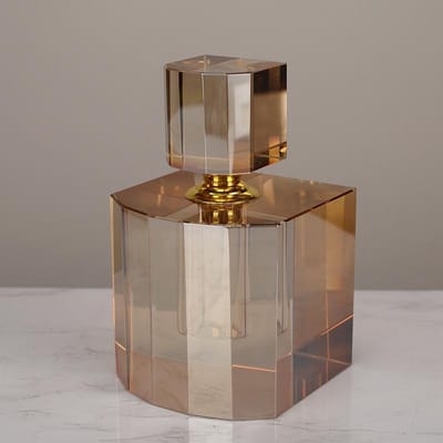 Luxe Uniek Modern Simpel Kunstkristal Ontwerp Parfumflesje Ambachtelijk Huis Model Kamer Tafelblad Decoratie .