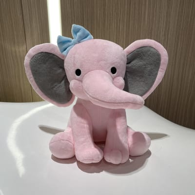 Nieuwe Collectie Hoge Kwaliteit 25cm Grijs Roze Olifant Pluche Speelgoed Gevuld Poppetje Baby Kawaii Slaapspeelgoed Kinderkamer Decoratieve Cadeaus