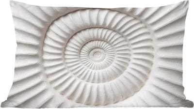 Sierkussens - Kussentjes Woonkamer - 60x40 cm - Schelp - Spiraal - Wit