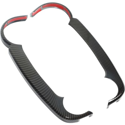 Navigatie Zijafdekking Sierlijst Carbon Fiber Stijl Dashboard Zijstrip Afdekking Sierlijst voor FJ CRUISER XJ10 black