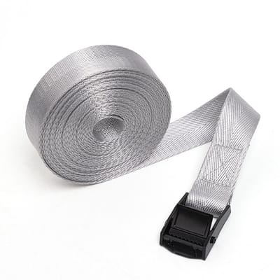 Spanbanden met ratel - 6 stuks - 1 m x 25 mm zware spanbanden - Verstelbare dakdragerriemen - Spanbanden - Gespen - met visgraatnylonband - Spanbanden voor auto's - voor vrachtwagens, vracht, motorfietsen, aanhangwagens, kofferbakken
