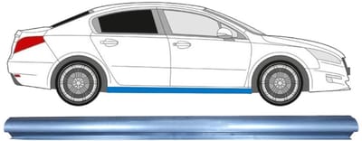 Reparatie dorpel voor Peugeot 508 2010-2018 / Links = Rechts (symmetrisch)