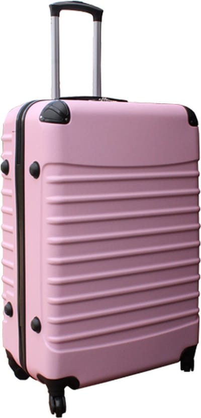 reiskoffer met wielen 69 liter - lichtgewicht - cijferslot roze
