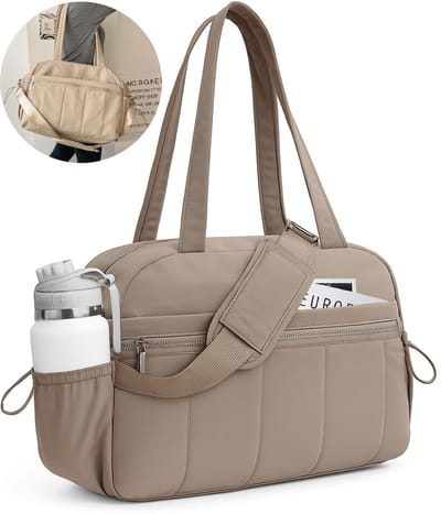 Camel Lichtgewicht reisrugzak voor dames met waterdicht opbergvak, veelzijdige sporttas, weekendtas en yogatas, ideaal voor sportkleding en handbagage