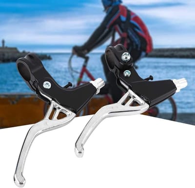 Fietsremhendels - Remgrepen Aluminium - Mountainbiken - Automatisch Herstel - Standaard Maat - Zilver