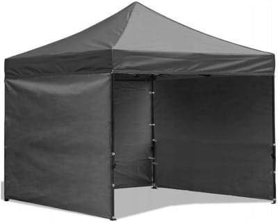 Tuinpaviljoen - Feesttent Paviljoen - Buitenfeest Organiseren - Waterdicht Stabiel Frame - 3x3 Meter - Grijs