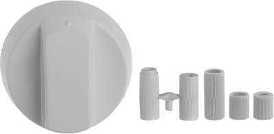 Oven Knoppen - Bedieningsknoppen Fornuis - Vervanging Onderdelen - Universele Pasvorm - Set van 6 - Wit