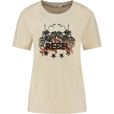 Circle of Trust Suri Tee Rebel Size: 12Y | T-shirts Outlet | Unisex | Beige