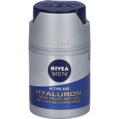 NIVEA MEN Anti-Aging Hydraterende Gezichtscreme met SPF 15 - Anti-Age Moisturizer - normale en rijpe huid - Hyaluronzuur - 50 ml