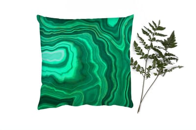 Sierkussens - Kussentjes Woonkamer - 40x40 cm - Geode - Groen - Agaat - Stenen
