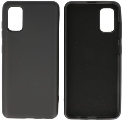 Hoesje Geschikt voor de Samsung Galaxy A31 - Fashion Color Backcover Telefoonhoesje - Zwart