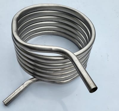 rvs wisselaar 31 cm diameter 6 meter zwembadverwarming warmtewisselaar 22 mm